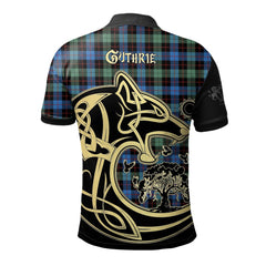 Clan Guthrie Ancient Tartan Polo Shirt Viking Wolf ES16 Guthrie Ancient Tartan Tartan Polo