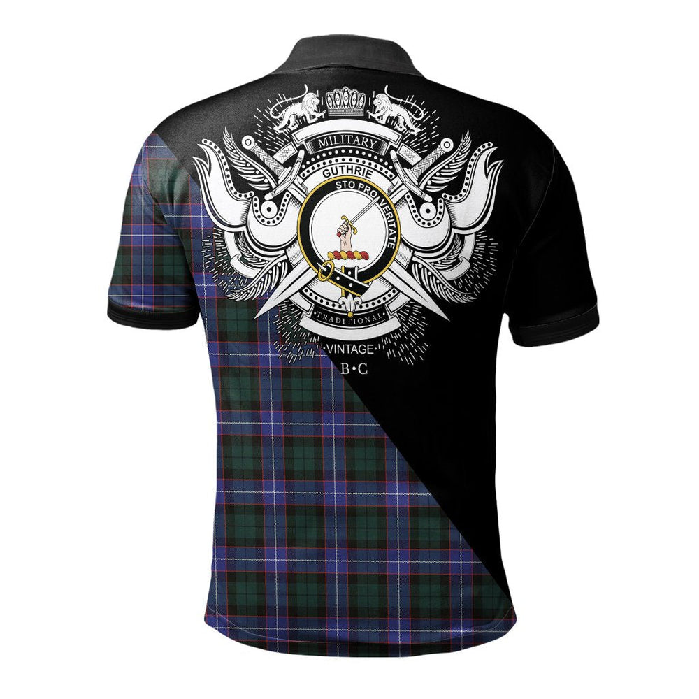 Clan Guthrie Modern Clan - Military Polo Shirt RU91 Guthrie Modern Tartan Tartan Polo