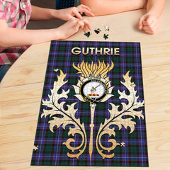 Clan Guthrie Modern Tartan Crest Thistle Jigsaw Puzzles Gift For Family GX38 Clan Guthrie Tartan Today