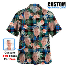 Clan Guthrie Ancient Tartan Custom Face Hawaiian Shirt – Unisex Gift for Family Members, Summer Party RU35 Guthrie Ancient Tartan Tartan Hawaii Shirt