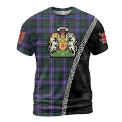 Personalized Clan Guthrie Modern Tartan Shirt with Scotland Coat of Arms & Custom Name GF80