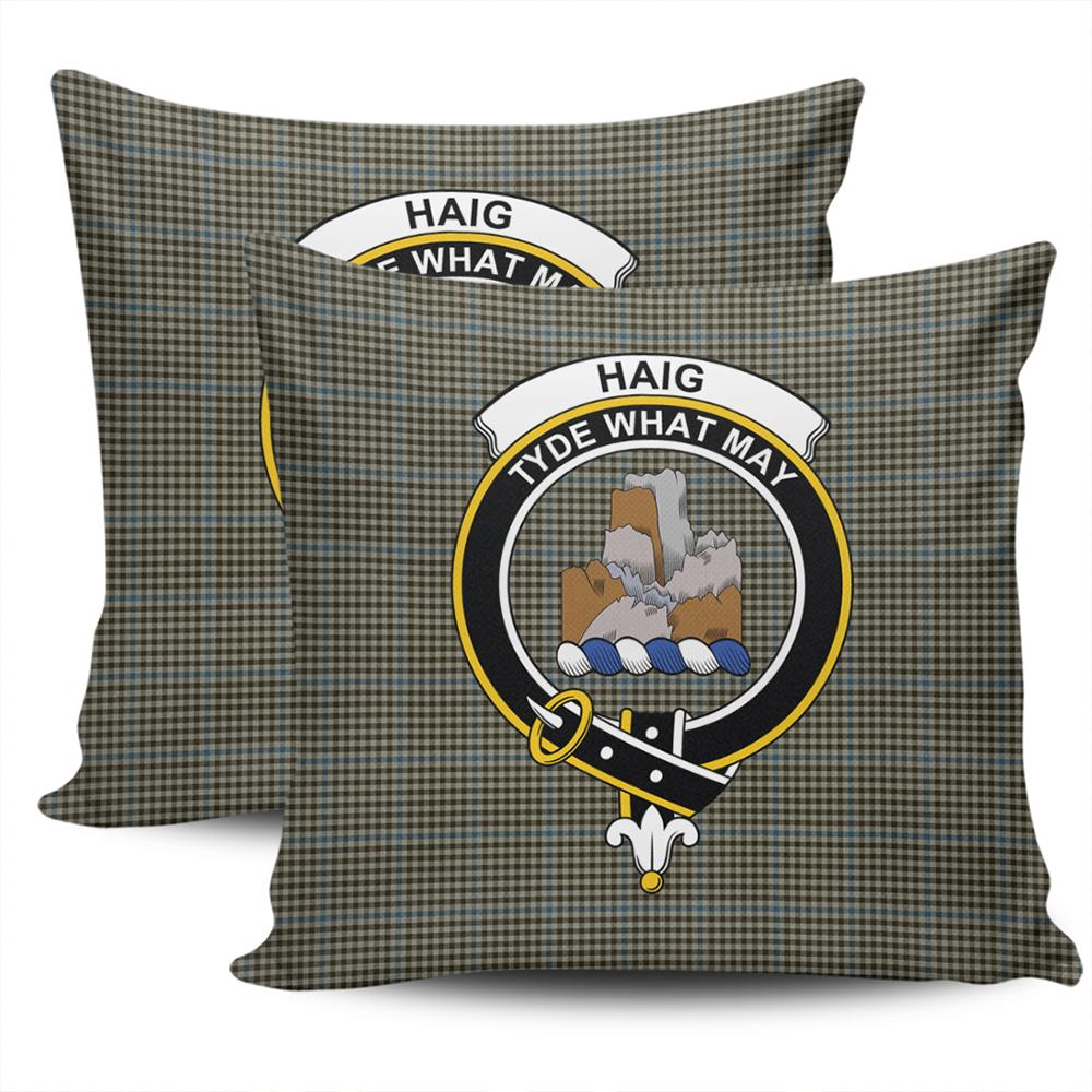 Clan Haig Check Tartan Crest Pillow Cover GN55 Clan Haig Tartan Today