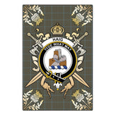 Clan Haig Tartan Crest Black Garden Flag - Gold Thistle RK17 Clan Haig Tartan Today