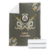 Clan Haig Tartan Gold Courage Symbol Blanket GX63 Clan Haig Tartan Today
