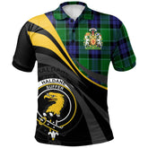 Clan Haldane Tartan Polo Shirt - Royal Coat Of Arms Style VI74 Haldane Tartan Tartan Polo