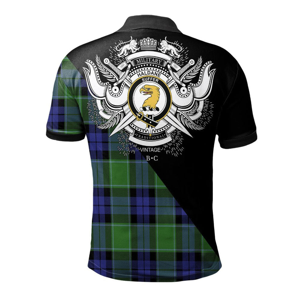 Clan Haldane Clan - Military Polo Shirt AF72 Haldane Tartan Tartan Polo