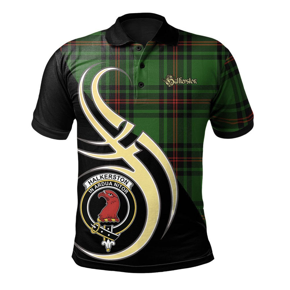 Clan Halkerston Tartan Polo Shirt - Believe In Me Style AJ40 Halkerston Tartan Tartan Polo