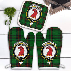 Clan Halkerston Tartan Crest Oven Mitt And Pot Holder (2 Oven Mitts + 1 Pot Holder) GZ32 Clan Halkerston Tartan Today