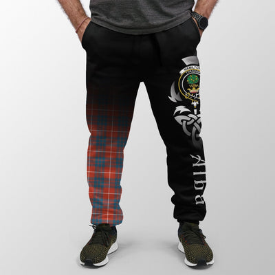 Clan Hamilton Ancient Tartan Crest Jogger Sweatpants Alba Celtic Style BY33