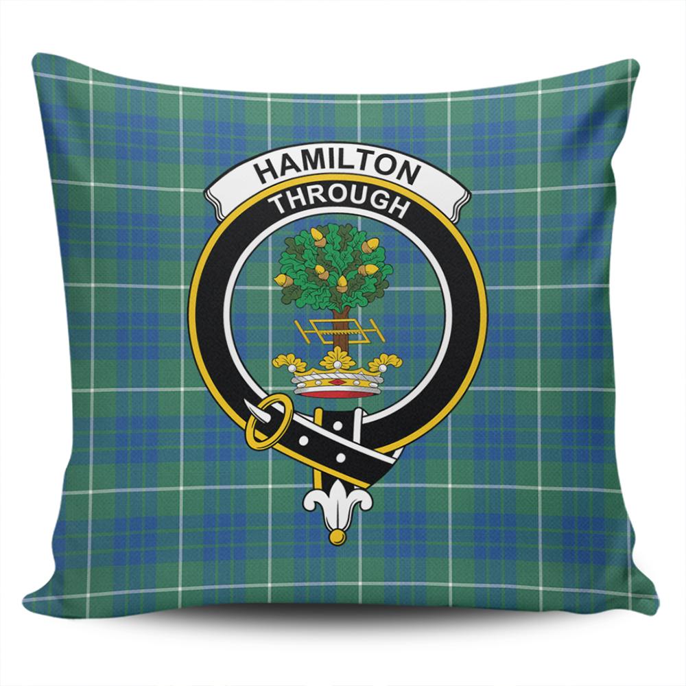 Clan Hamilton Hunting Ancient Tartan Crest Pillow Cover EH22 Clan Hamilton Tartan Today