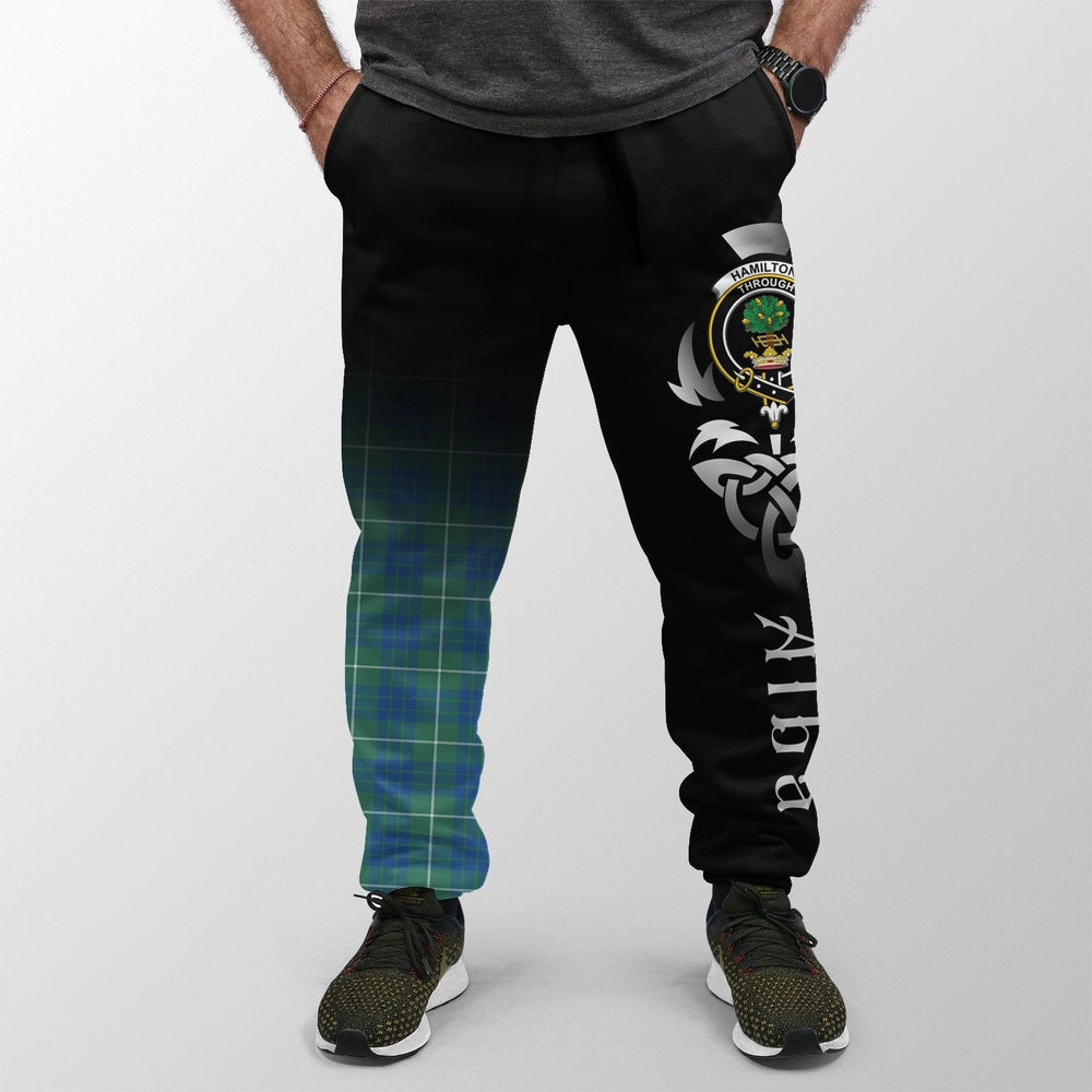 Clan Hamilton Hunting Ancient Tartan Crest Jogger Sweatpants Alba Celtic Style YX46 Clan Hamilton Tartan Today
