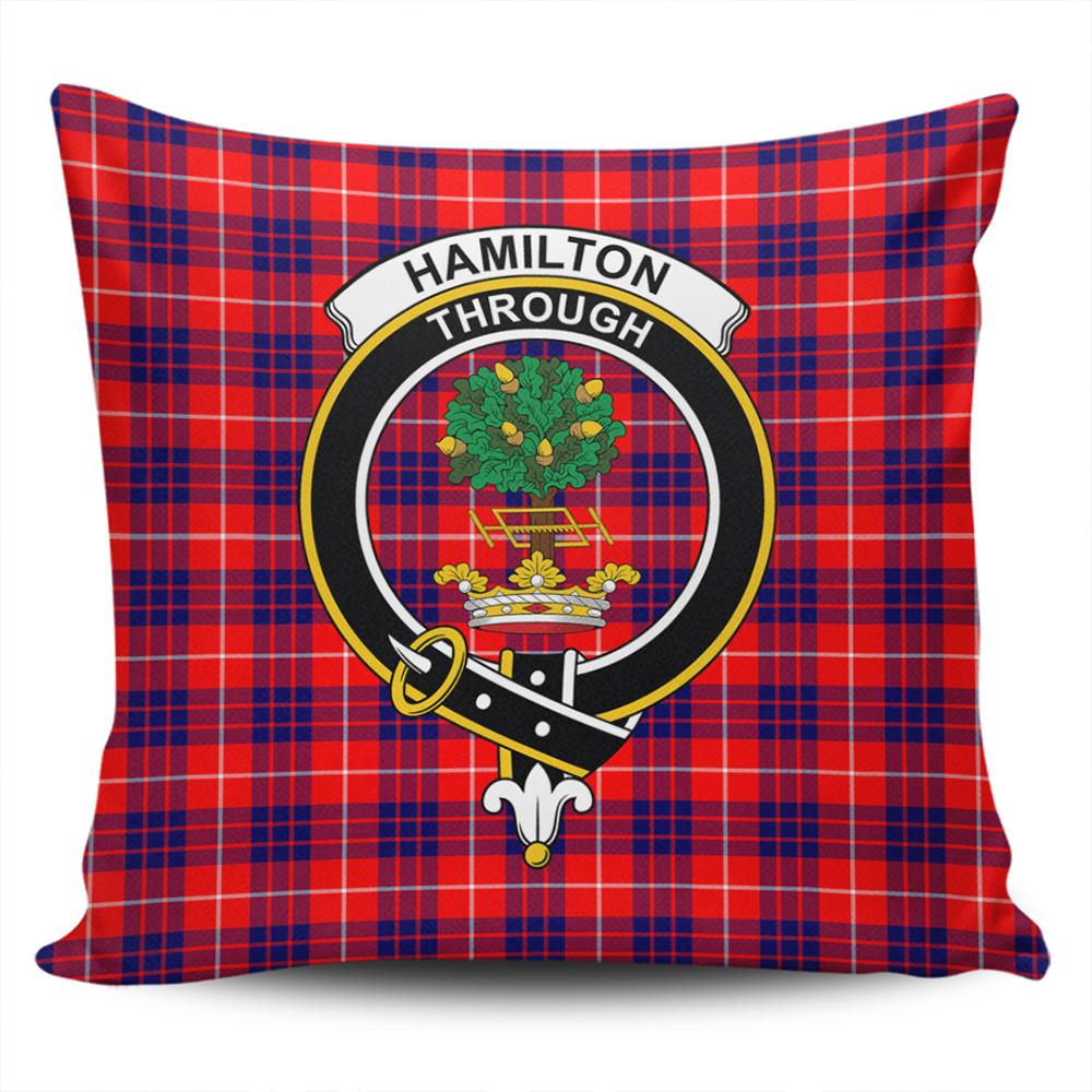 Clan Hamilton Modern Tartan Crest Pillow Cover LB26 Clan Hamilton Tartan Today