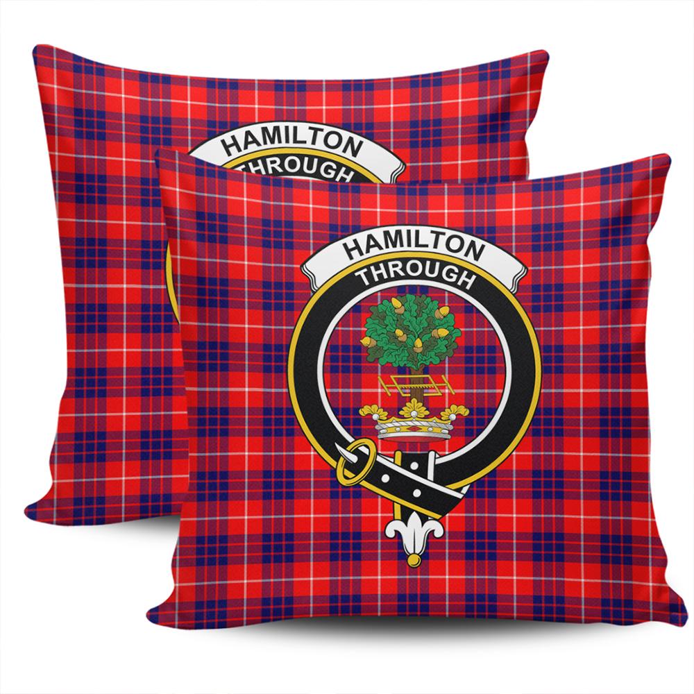 Clan Hamilton Modern Tartan Crest Pillow Cover LB26 Clan Hamilton Tartan Today