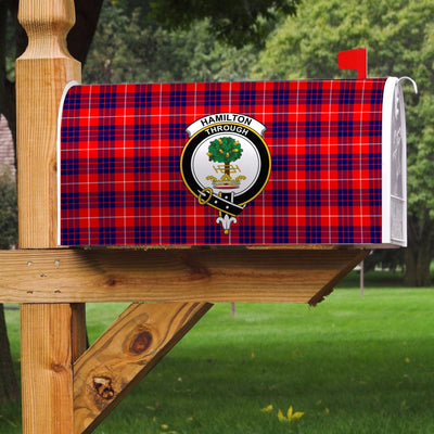 Clan Hamilton Modern Tartan Crest Mailbox UC67