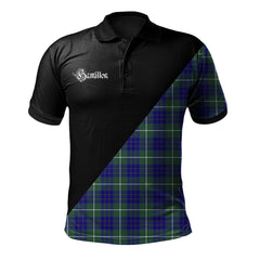 Clan Hamilton Hunting Modern Clan - Military Polo Shirt NN43 Hamilton Hunting Modern Tartan Tartan Polo