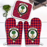 Clan Hamilton Modern Tartan Crest Oven Mitt And Pot Holder (2 Oven Mitts + 1 Pot Holder) TK46 Clan Hamilton Tartan Today