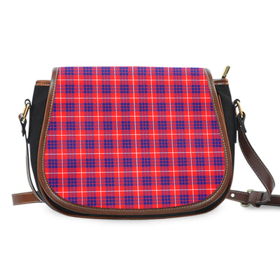 Clan Hamilton Modern Tartan Saddle Handbags KX42