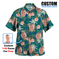 Clan Hamilton Hunting Ancient Tartan Custom Face Hawaiian Shirt – Unisex Gift for Family Members, Summer Party JL15 Hamilton Hunting Ancient Tartan Tartan Hawaii Shirt