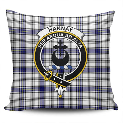 Clan Hannay Modern Tartan Crest Pillow Cover FB47
