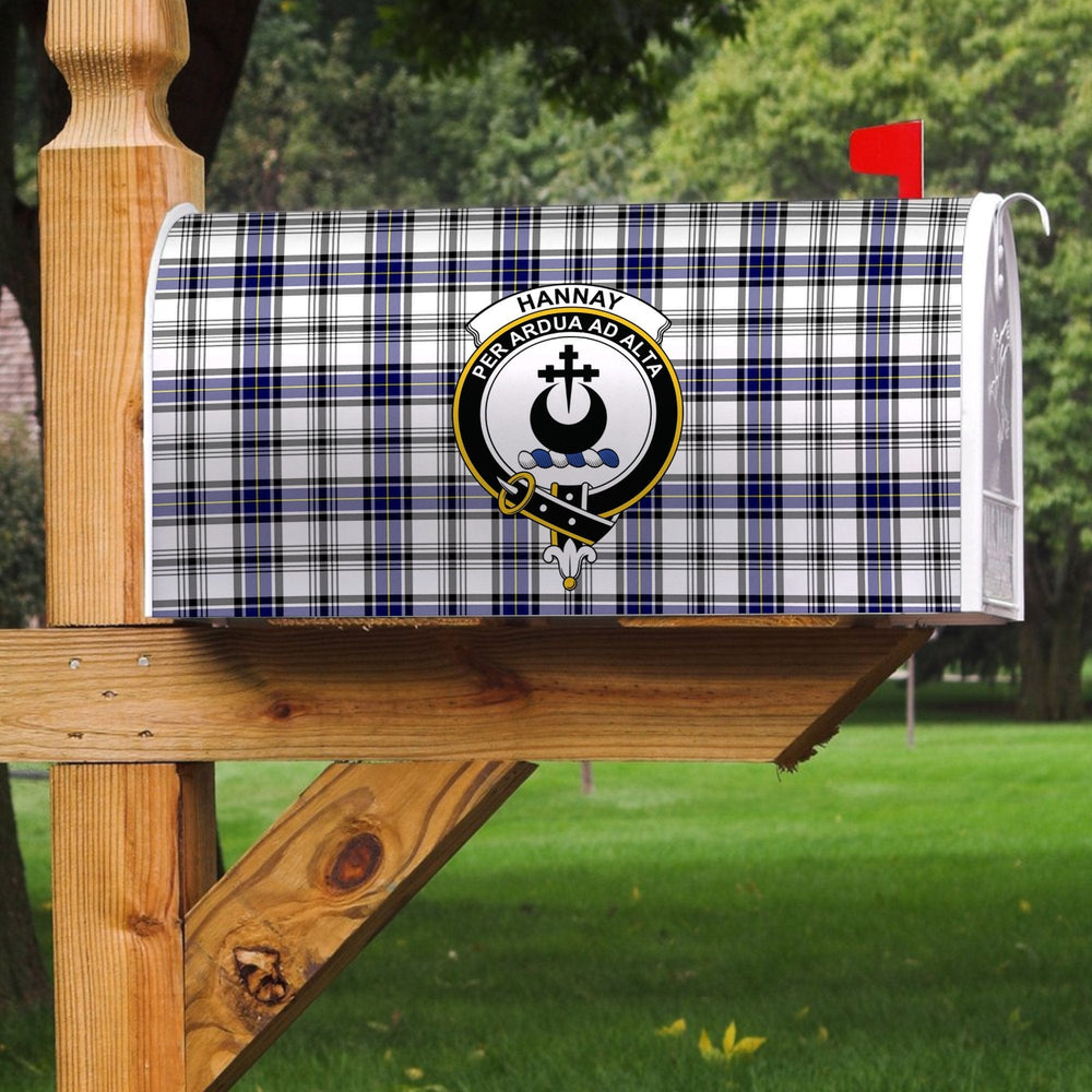 Clan Hannay Modern Tartan Crest Mailbox JK32 Clan Hannay Tartan Today