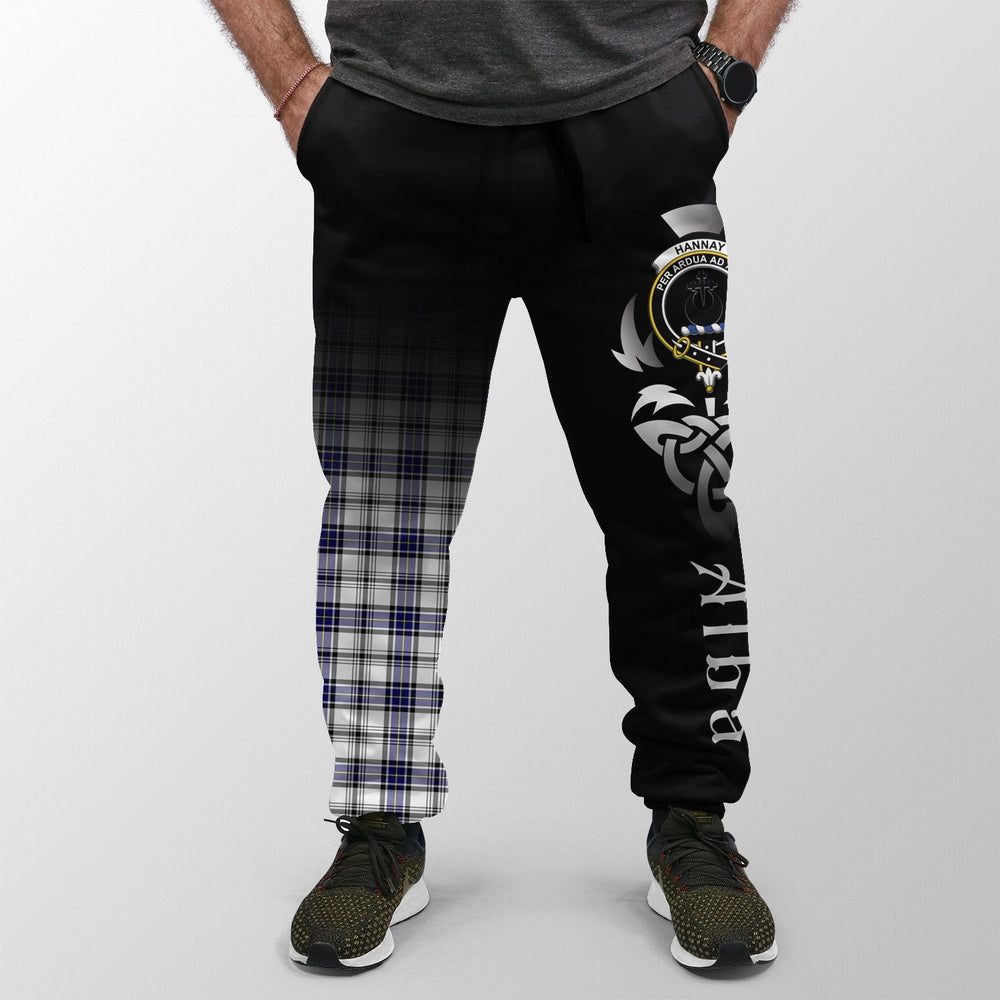 Clan Hannay Modern Tartan Crest Jogger Sweatpants Alba Celtic Style LX70 Clan Hannay Tartan Today
