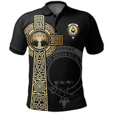 Clan Hannay Clan Unisex Polo Shirt - Celtic Tree Of Life NN12 Hannay Tartan Tartan Polo