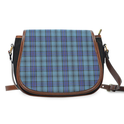 Clan Hannay Blue Tartan Saddle Handbags SO83