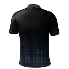 Clan Hannay Blue Tartan Polo Shirt - Alba Celtic Style RT42 Hannay Blue Tartan Tartan Polo