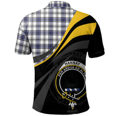 Clan Hannay Modern Tartan Polo Shirt - Royal Coat Of Arms Style WS52 Hannay Modern Tartan Tartan Polo