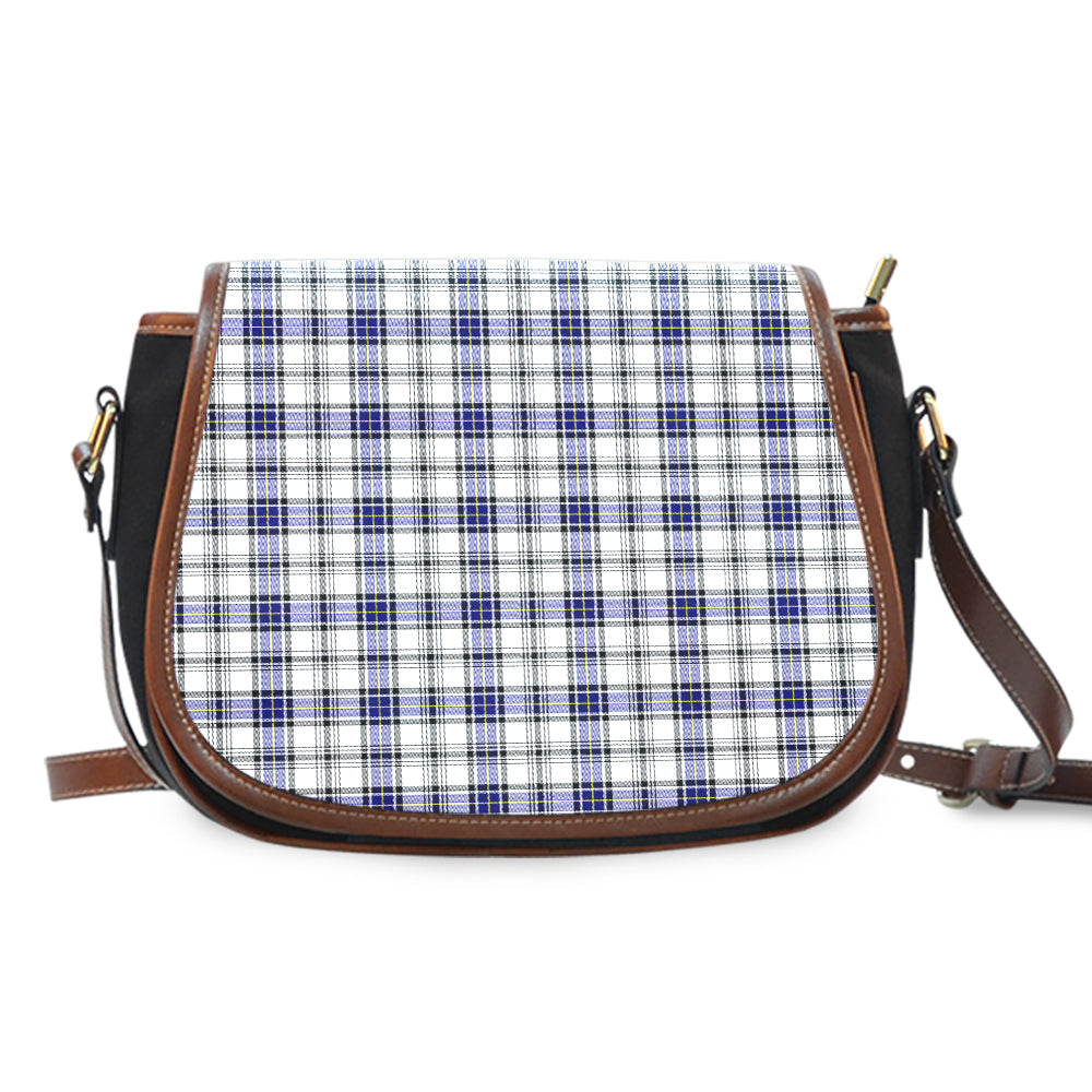 Clan Hannay Modern Tartan Saddle Handbags HT69 Clan Hannay Tartan Today