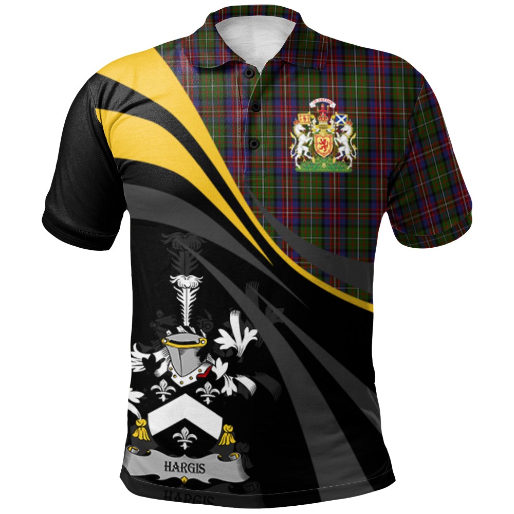 Clan Hargis Tartan Polo Shirt - Royal Coat Of Arms Style YA70 Hargis Tartan Tartan Polo