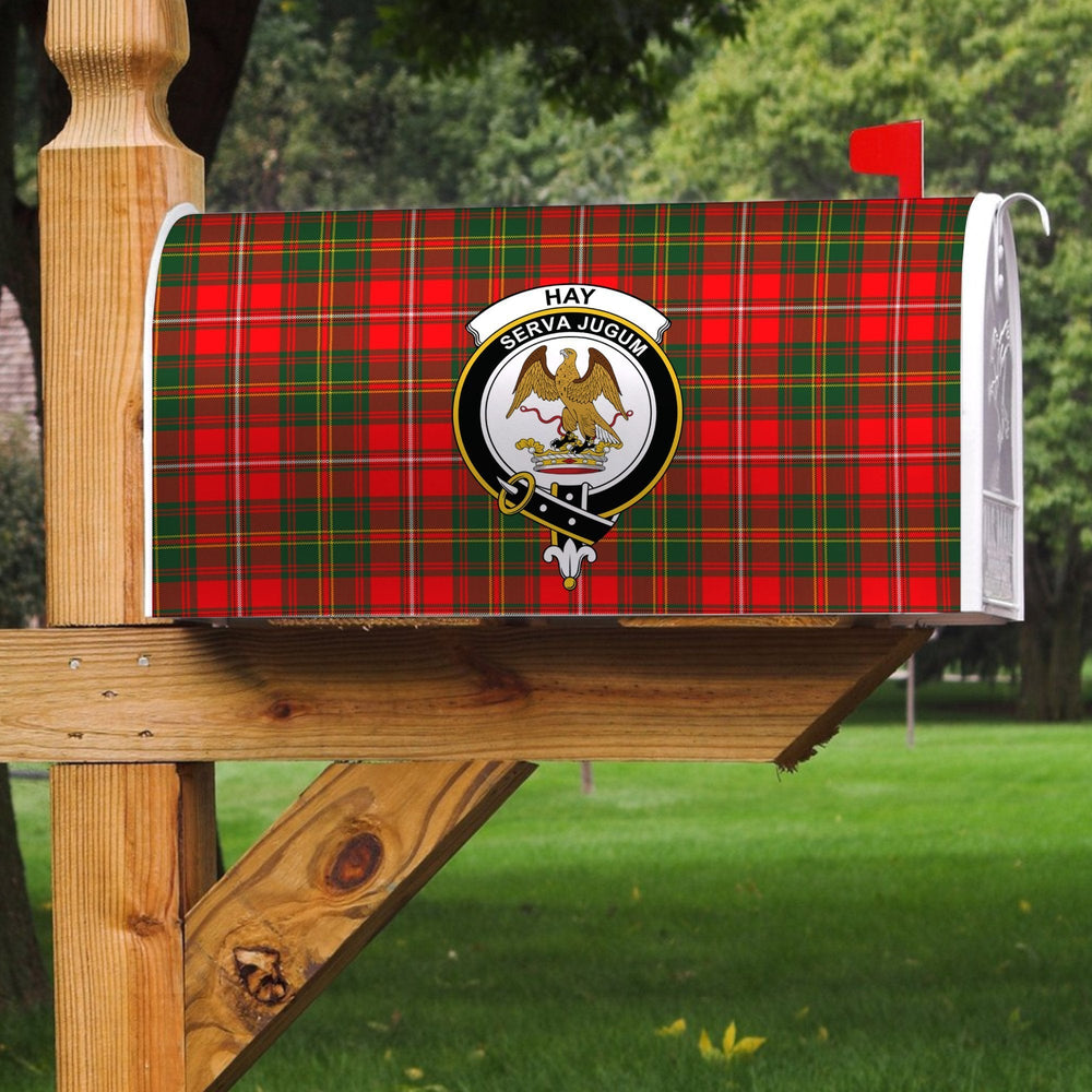 Clan Hay Modern Tartan Crest Mailbox HJ69 Clan Hay Tartan Today