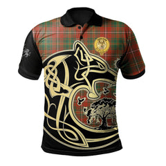 Clan Hay Ancient Tartan Polo Shirt Viking Wolf DC88 Hay Ancient Tartan Tartan Polo