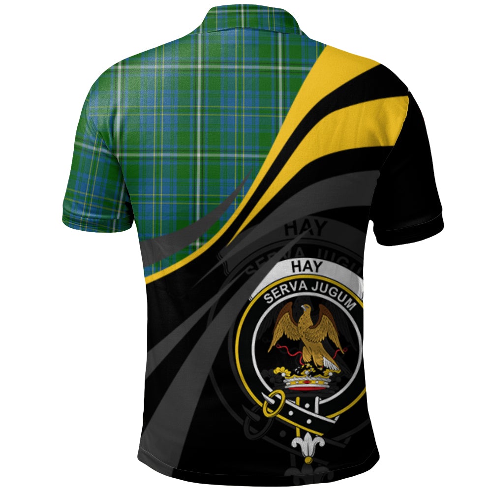Clan Hay Hunting Tartan Polo Shirt - Royal Coat Of Arms Style DJ35 Hay Hunting Tartan Tartan Polo