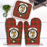Clan Hay Modern Tartan Crest Oven Mitt And Pot Holder (2 Oven Mitts + 1 Pot Holder) DC51 Clan Hay Tartan Today