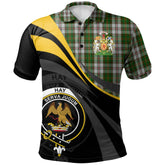 Clan Hay White Dress Tartan Polo Shirt - Royal Coat Of Arms Style VR90 Hay White Dress Tartan Tartan Polo