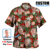Clan Hay Ancient Tartan Custom Face Hawaiian Shirt – Unisex Gift for Family Members, Summer Party FA69 Hay Ancient Tartan Tartan Hawaii Shirt