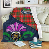 Clan Hay Tartan Crest Premium Blanket Thistle Style HW63 Clan Hay Tartan Today
