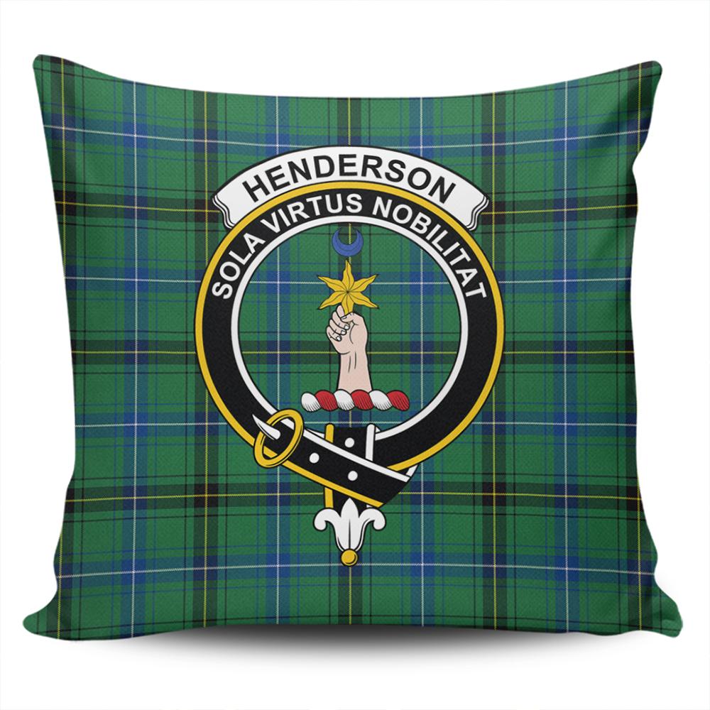 Clan Henderson Ancient Tartan Crest Pillow Cover ZK39 Clan Henderson Tartan Today