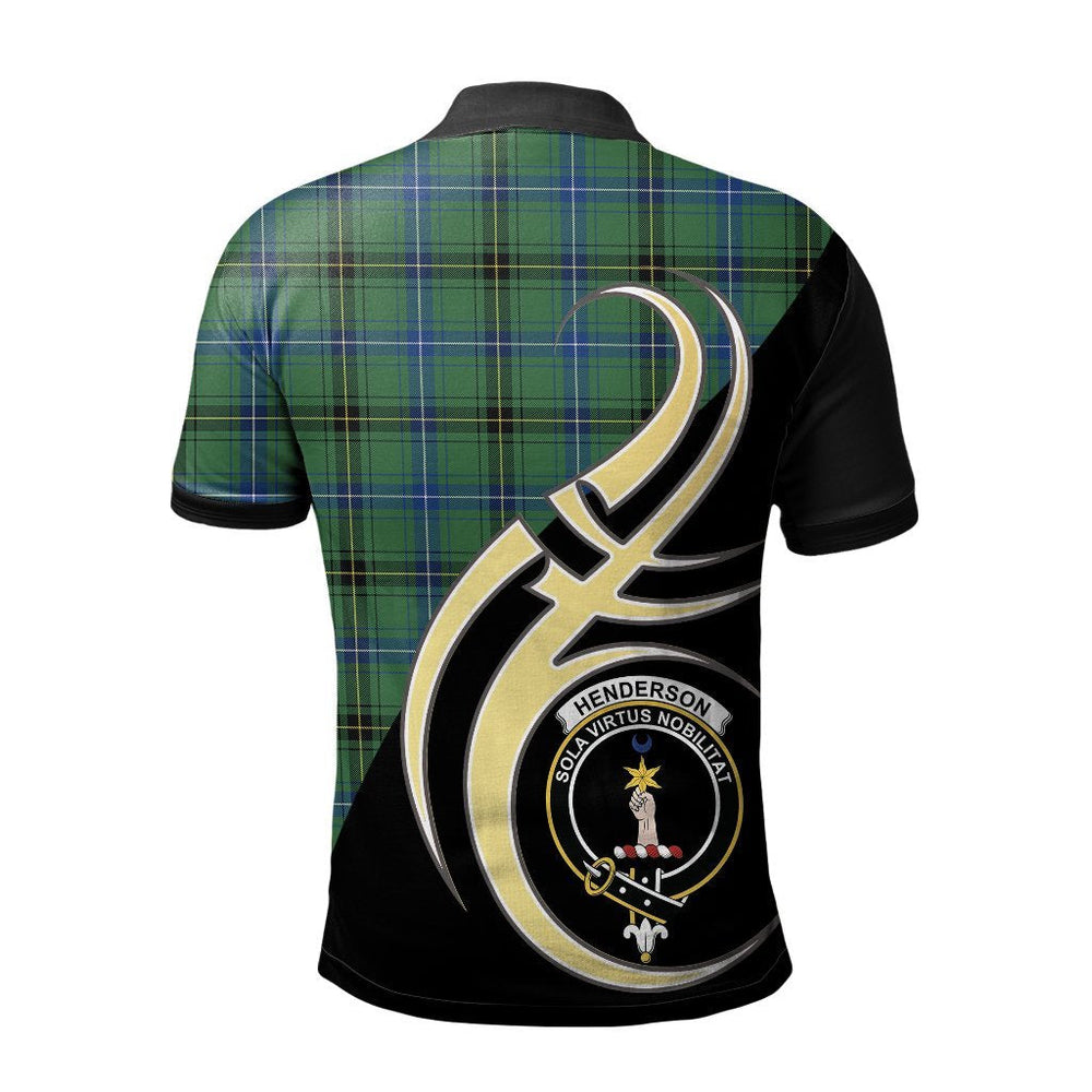 Clan Henderson Ancient Tartan Polo Shirt - Believe In Me Style KN75 Henderson Ancient Tartan Tartan Polo
