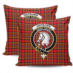 Clan Hepburn Tartan Crest Pillow Cover AI53 Clan Hepburn Tartan Today