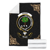 Clan Hogg (or Hog) Crest Tartan Premium Blanket Black EN67 Clan Hogg Tartan Today