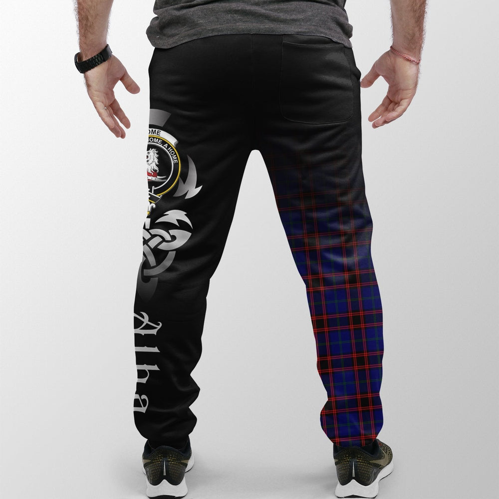 Clan Home Modern Tartan Crest Jogger Sweatpants Alba Celtic Style FE10 Clan Home/Hume Tartan Today