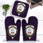 Clan Home Modern Tartan Crest Oven Mitt And Pot Holder (2 Oven Mitts + 1 Pot Holder) CI55 Clan Home/Hume Tartan Today