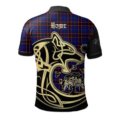 Clan Home Modern Tartan Polo Shirt Viking Wolf WZ68 Home Modern Tartan Tartan Polo