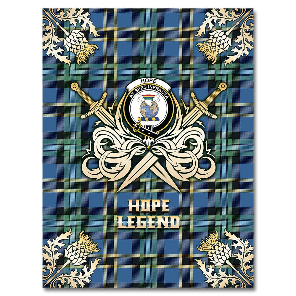 Clan Clan Hope Tartan Gold Courage Symbol Blanket PJ83 Clan Hope Tartan Today