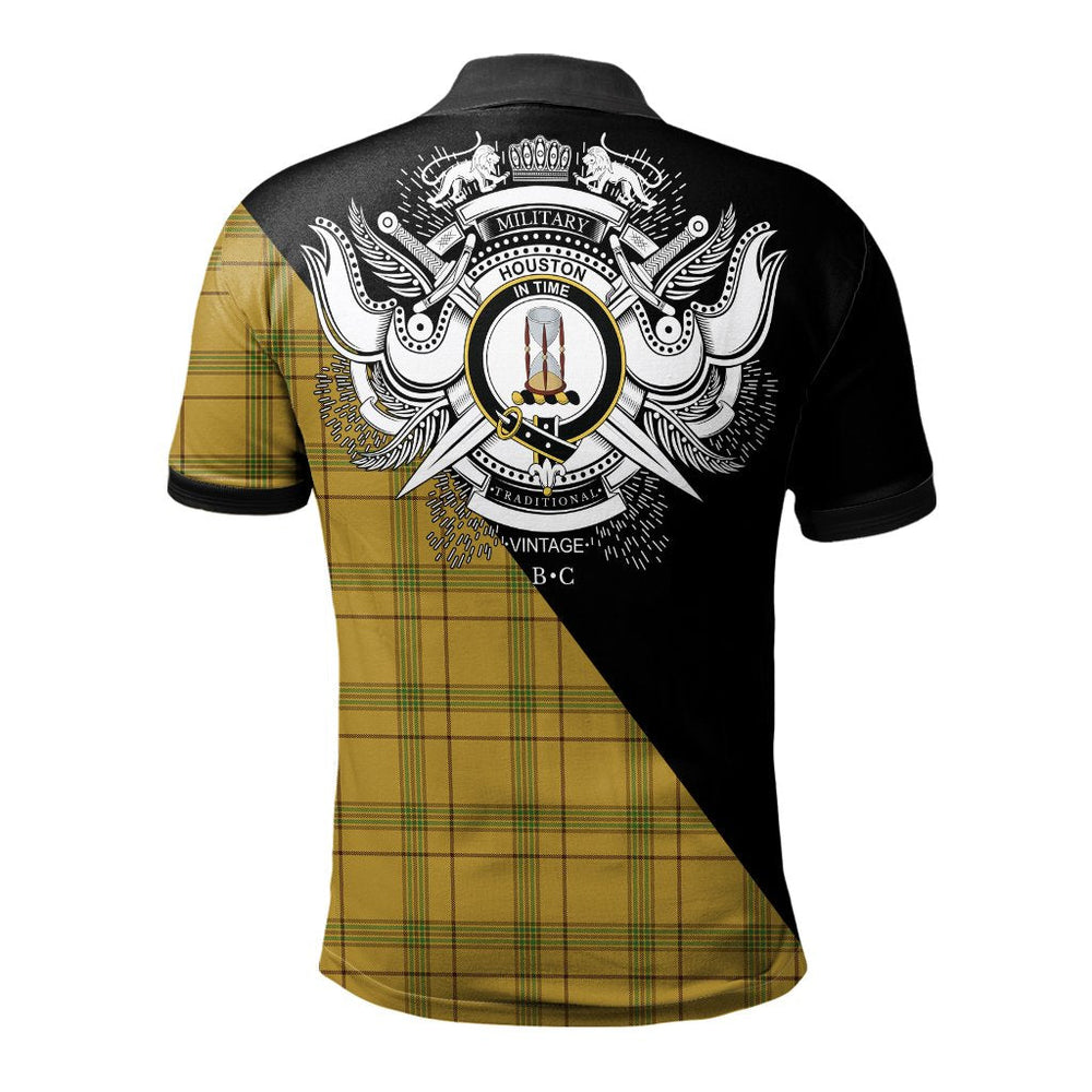Clan Houston Clan - Military Polo Shirt TS59 Houston Tartan Tartan Polo
