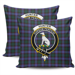 Clan Hunter Modern Tartan Crest Pillow Cover MY85 Clan Hunter Tartan Today