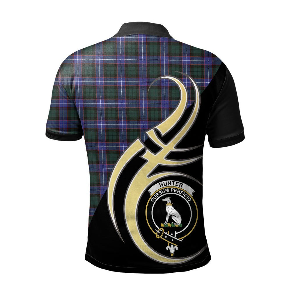 Clan Hunter Modern Tartan Polo Shirt - Believe In Me Style WO19 Hunter Modern Tartan Tartan Polo