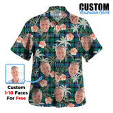 Clan Hunter Ancient Tartan Custom Face Hawaiian Shirt – Unisex Gift for Family Members, Summer Party OB15 Hunter Ancient Tartan Tartan Hawaii Shirt